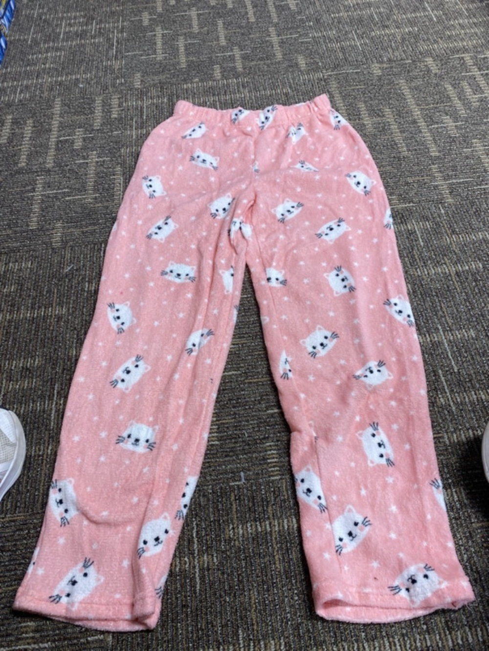 Bobbie Brooks Pink Cat Print Fleece Pajama Pants